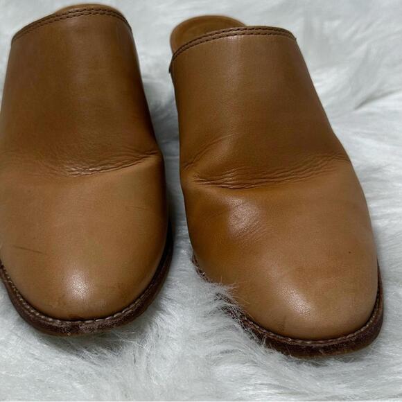 Madewell Brown Leather Slide Mules - 6.5 - Picture 5 of 9